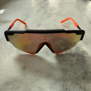 Nike Marquee Edge Black and Orange Sport Sunglasses